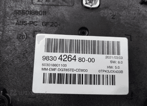 EKRAN WYŚWIETLACZ RADIA NAWIGACJI CITROEN BERLINGO PARTNER IV 9830426480 8