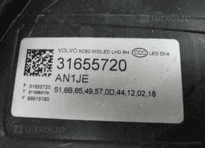 VOLVO XC90 II LIFT MIDLED LAMPA PRZEDNIA PRAWA 9