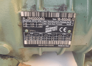Sprężarka chłodnia carrier xarios 550 600 500 450 typ 18-60048-12 2