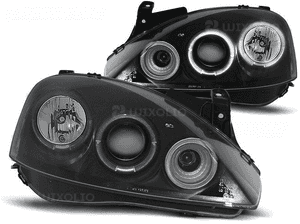 Lampy Reflektory OPEL CORSA C 00-06 RINGI LED 2