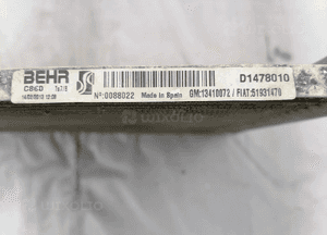 Chłodnica klimatyzacji Opel Corsa D Fiat Grande Punto 13410072 3