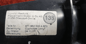 A6 C6 uchwyt na napoje gniazdo drewno 4F1862533A 4