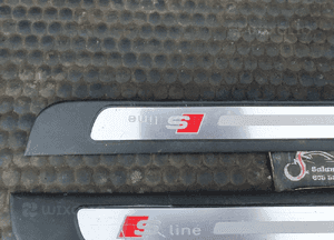 Listwa Listwy Progowe Ozdobne Drzwi S-Line Nakładki Komplet Przód Tyl AUDI A4 B8 Sedan Kombi 8