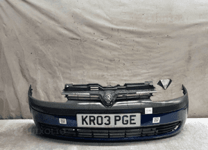 Zderzak przód przedni opel corsa c Z21B granat granatowy 2