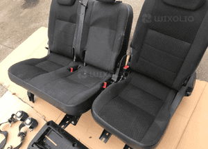 Kanapa tylna siedzenia 2 rząd kompletny zestaw Land Rover Defender Puma 9