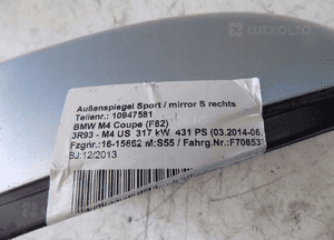 Bmw 4 F82 lusterko prawe 5 pin usa 7