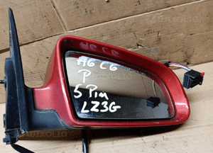 Lusterko zewnętrzne prawe Audi A6 C6 5 PIN UK LZ3G 6