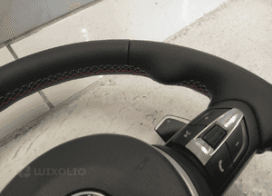 Bmw F10 F11 F20 F30 kierownica multifunkcyjna łopatki niebiesko czerwona nić nowa 4