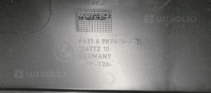 Osłona pasa tylnego bagażnika BMW I E87 6987498 5