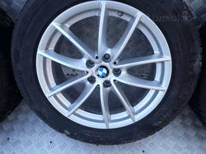 KOŁA FELGI ALUMINIOWE BMW 7JX18 ET 22 Z OPONAMI ZIMA 225/60/18 XL KOMPLET 8