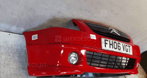 Zderzak przód przedni citroen C2 kkn czerwony lift fl halogeny 4