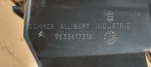 Ramka konsoli dekor popielniczka kratki Citroen C5 9632608577 7
