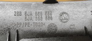 Osłona obudowa kolumny kierowniczej Skoda Rapid 5JA858559 5JA858566 6