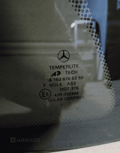 szyba karoseryjna Mercedes Ml W163 Lewy tył 3