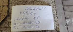Wiązka instalacja wnętrza kabiny Jaguar XF X250 8X2T-14A005-ND 8X2T-14B242-DC 17