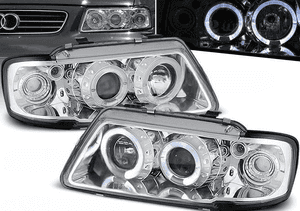 Reflektory lampy do audi A3 8L od 1996 do 2000 roku  soczewki ringi 3