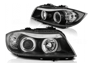 Lampy Reflektory Do BMW E90/E91 OD 2005 DO 2008 Roku BIAŁE RINGI CCFL 2