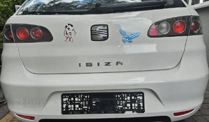 Seat Ibiza  02-08 6L zderzak tył tylny LB9A 1