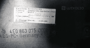 A8 D3 wkład podłokietnika 4E0863075E 3