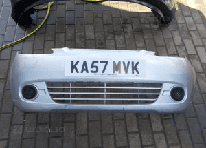 Chevrolet matiz 2006r przód kompletny zderzak srebrny 1