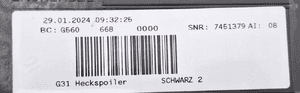 BMW 5 G31 Nakładka kłapy bagażnika Kombi 7451379 5