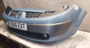 } ZDERZAK PRZÓD PRZED DO RENAULT SCENIC II 2 TED66 BŁĘKITNY HALOGENY 3