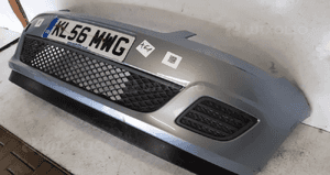 Zderzak przód przedni do ford fiesta MK6 vi lift fl czarny kod koloru J4 błękitny 3