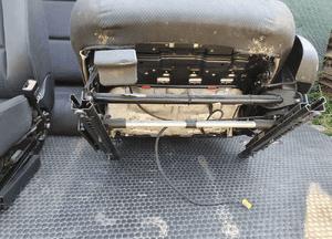 Fotele Fotel Kanapa Nieskladana Welur Czarne Soul Podlokietnik Audi A4 B6 Sedan Komplet 15