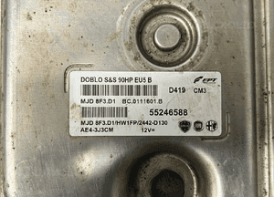 Komputer sterownik silnika fiat doblo 2 ii 1.3 jtd 55246588 mjd 8F3.D1 5