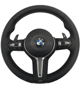 Bmw F10 F11 F20 F30 kierownica multifunkcyjna airbag skóra łopatki niebiesko czerowna nić  nowa 1