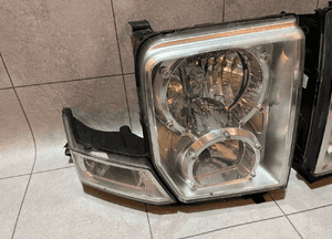 Jeep commander xk xh lampy przód oryginał uk ładne 13
