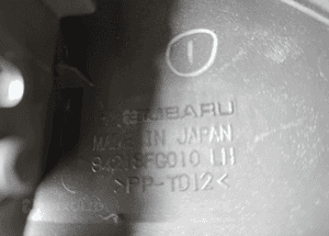 Subaru Impreza WRX 2011-2014 BOCZEK TAPICERKA DRZWI LEWY PRZÓD 94218FG010 3