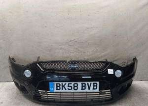 @ ZDERZAK PRZÓD PRZEDNI DO FORD SMAX S-MAX HALOGENY G6 CZARNY 1