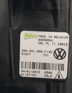 Vw t-roc halogen kierunkowzkaz drl lampa led prawa 12