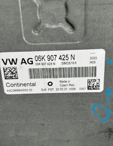 KOMPUTER SILNIKA VW SKODA SEAT AUDI 06K907425N FV 2