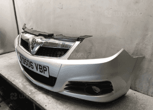 Zderzak przód przedni opel vectra c lift fl Z157 srebrny halogeny 5