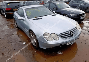 Maska Zderzak Reflektory Błotniki Wzmocnienie Belka Pas Przedni Lampy Mercedes SL500 SL350 R230 37
