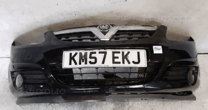 Zderzak przód przedni do opel corsa d pod halogeny Z20R czarny 1