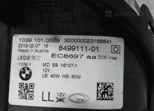 Bmw 5 G30 G31 led lampa przednia lewa 7