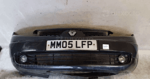 Zderzak przód przedni do renault grand scenic ii 2 + halogeny grafitowy 1