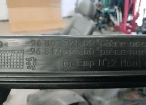 Podszybie osłona podszybia Peugeot 308 T7 9680337880 9681436380 7