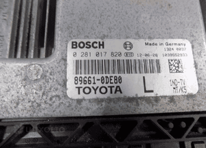 Toyota yaris iii 1.4 D4D zestaw startowy 89661-0DE80 3