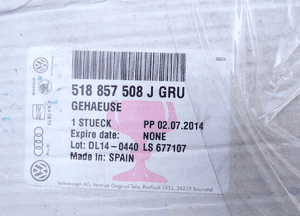 Obudowa lusterka prawego vw golf vii sportvagon 518857508 j oryginał 4