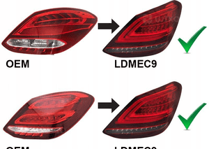 LAMPY TYLNE DIODOWE LED do MERCEDES W205 Od 2014 do 2018 5