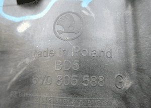 Pas przedni przód wzmocnienie czołowe skoda fabia 3 iii 6V0 2014- 18