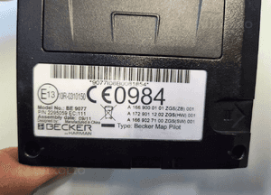 Mercedes becker map pilot moduł nawigacji A1669000101 A1729011202 3