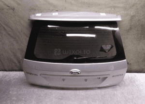 Klapa bagażnika tył tylna ford fiesta MK.6 6 vi lift fl 62 srebrna 3D 3 drzwi hb 1