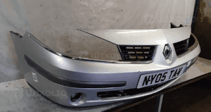 Zderzak przód przedni do renault laguna ii 2 lift fl halogeny TED69 srebrny 4