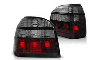 LAMPY Tylne VW GOLF III 3 CLEAR RED SMOKE