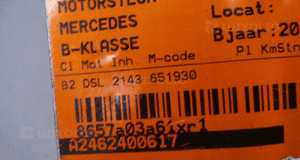 Poduszka łapa Mercedes W246 W117 W176 CLA B-Klasa 6